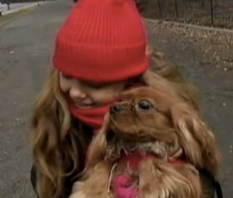 Mia Bendray was happily reunited with Marley in Christmas Day.