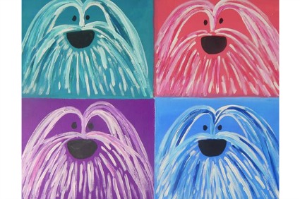 Annie Blumenfeld's shaggy dog paintings