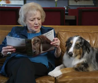 Betty White and her dog