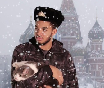 Karl-Anthony Towns, or KAT, appears in a viral video with a cat in an effort to gain NBA All-Star votes.
