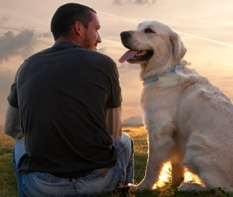 Man and dog