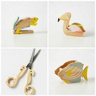 Zoology workspace accessories collage