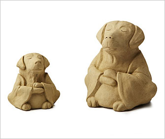 Dog zen sculptures