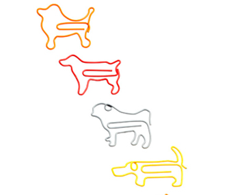 Dog paper clips