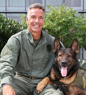 Jeffery Perryman and his partner, Ike