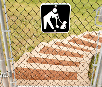 Dog park gate