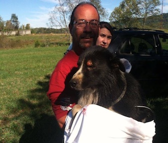 A dog rescued from a 30-foot hole was named Timmy after the little boy in the classic TV show Lassie.