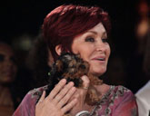 Sharon Osbourne with her dog