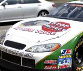 NASCAR driver Jack Sellers' car