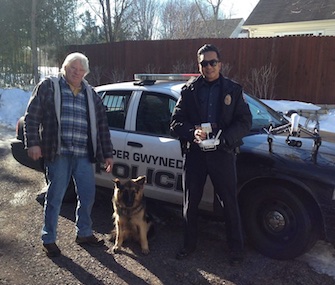 Officer Yin Young used his drone to track down Kai, a missing 10-month-old German Shepherd.