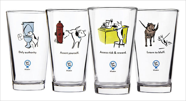 Funny dog glasses from Uncommon Goods
