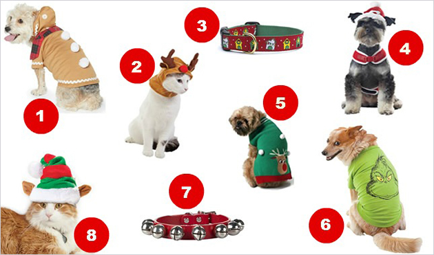 pet holiday products numbered