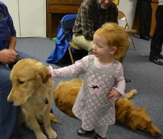 Three Comfort Dogs from the Lutheran Church Charities in Chicago traveled to Marysville, Washington, to visit a community reeling from a school shooting.