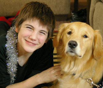 Gracie with young student