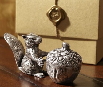 Pottery Barn squirrel salt and pepper shakers
