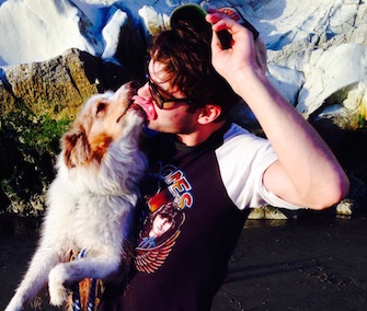 Zac Efron shared this photo of himself with his dog, Puppy, on Instagram last week.