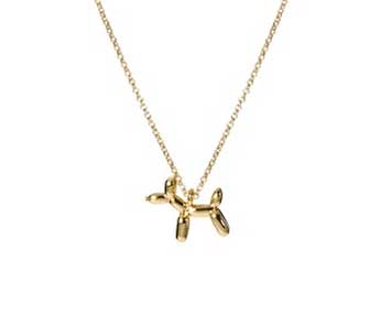 gold animal balloon necklace