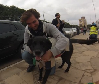Negro was reunited with his owner, Ignacio (Nacho) Etchetchury, in Brazil last weekend.