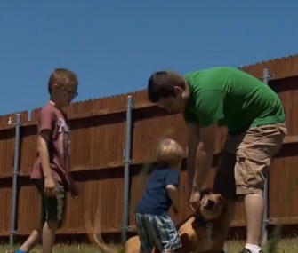 Pluto was reunited with his family in Texas several weeks after running off after a hailstorm.
