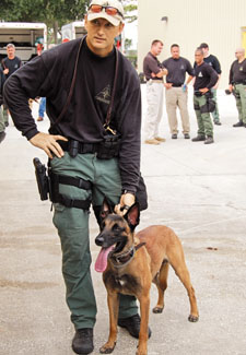 Special Agent Jeff Kunz and his ATF SRT canine partner, Nash