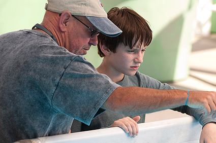 Dolphin Tale Director Charles Martin Smith on set