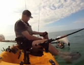 Vizsla Barney rescued by kayaker