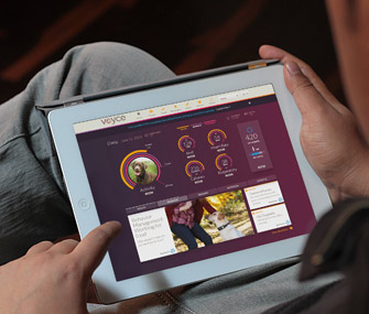 Voyce app on tablet