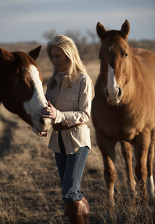 Woman with horses