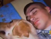 Soldier and dog Cooper honored