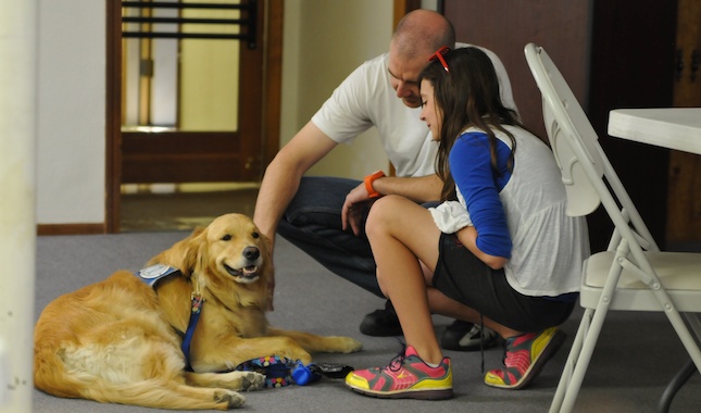 A K9 Comfort Dog from the Lutheran Church Charities makes a visit to Arizona.