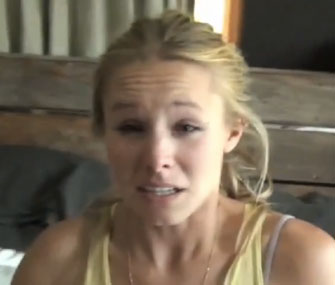 Kristen Bell talks about her sloth visit.