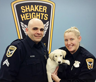 Ohio Police Officer Adopts Puppy
