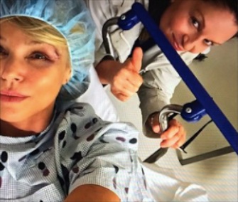 Christie Brinkley posted photos of her injury on Instagram.