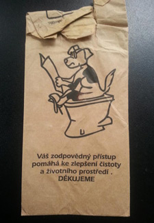 Czech poop bag