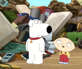 Stewie brought his pal Brian back from the dead on Sunday's episode of "Family Guy."
