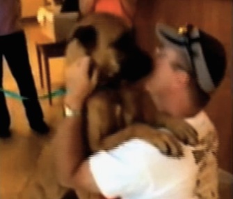 Marcus Finster was reunited with his Boxer, Lily, five years after she disappeared.