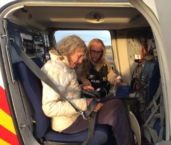 Ann Rodgers was airlifted to safety after she and her dog were found lost in Arizona desert.