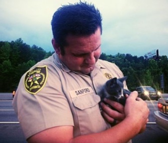 Deputy Sanford found little Atlanta in the engine compartment of a vehicle traveling in Alabama.