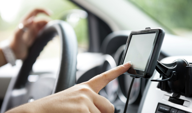 gps in a car